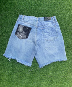 Shorts Vintage de Verano, Jeans Baggy de Alta Calidad para Hombre, Shorts de Mezclilla Oscura con Bolsillos - Product Image 6