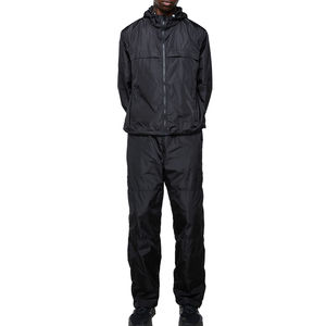 Customized Manufacturer's Sportswear Windbreaker Nylon Polyester <b>Jacket</b> and <b>Track</b> Pants Set for <b>Men</b> Contrast Color - Product Image 5