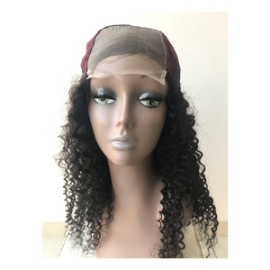 Genuine Quality <b>Top</b> Selling 100% Raw Unprocessed Virgin Human Hair Deep Curly 4x4 Closure Human Hair Wig's Extension in Bulk - Product Image 1