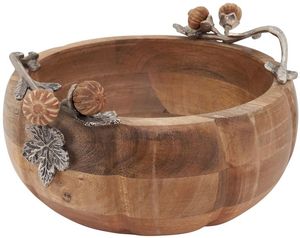 CUENCO-FRUTERO TALLADO DE MADERA REAL NATURAL, cuenco de madera decorativo para mesa, oficina, decoración del hogar, utensilios de cocina - Product Image 6