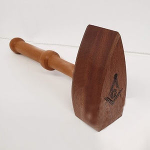 Traditional Masonic <b>Gavel</b> Walnut Wood High Quality Custom Masonic <b>Gavels</b> Best Sale Hot Selling Customized Masonic MM <b>Gavels</b> - Product Image 1