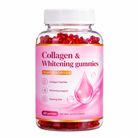 Gummies de collagène en gros OEM avec acide hyaluronique et biotine pour l'hydratation de la peau, certifiées GMP et HALAL