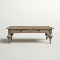 Table basse extensible en bois massif de luxe moderne personnalisée Kusum Art pour salon, utilisation intérieure et extérieure