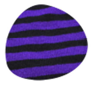 Calze a Compressione Medieta Acrylan per Halloween, Viola con Strisce Nere, per Uso Quotidiano - Product Image 2