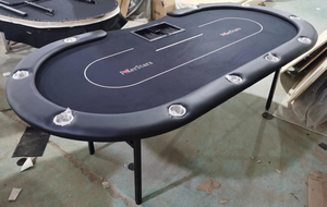 Gấp Texas giữ 'Em trò chơi poker bảng với đường sắt đệm 10 người chơi Texas Poker bảng 94*47 inch - Product Image 4