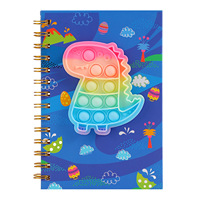 Carnet de composition A5 en gros, format Fidget Journal, reliure spirale, couverture en papier anti-stress pour enfants