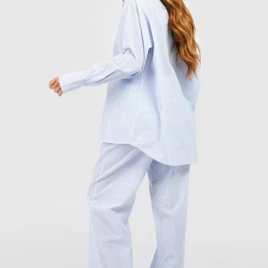 Conjunto de pijama de satén de seda transpirable para mujer, ropa de dormir anticontracción de secado rápido sostenible, ropa de dormir para mujer - Product Image 6