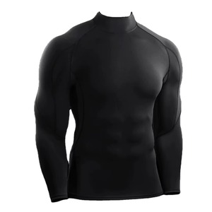 เสื้อรัดกล้ามแขนยาวสำหรับผู้ชาย MMA ชุดกีฬา ผลิตจากวัสดุเป็นมิตรกับสิ่งแวดล้อม แห้งเร็ว ผลิตจากไนลอน/โพลีเอสเตอร์ ระบายอากาศได้ดี และป้องกันรังสียูวี - Product Image 5