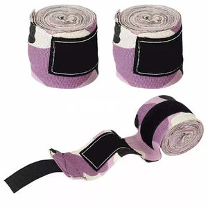 Envolturas de mano de boxeo de algodón elástico de alta calidad, muñequeras impresas para protección de entrenamiento, fabricadas directamente por fábrica - Product Image 3