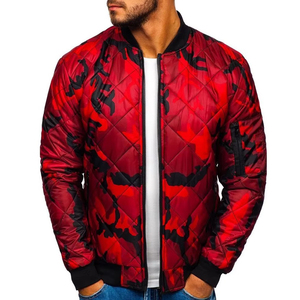 Chaqueta Bomber Casual para Hombre, Cuello Alto, Logotipo Frontal, Corte Ajustado, Otoño Invierno, Servicio OEM, Personalizable, Alta Calidad - Product Image 4