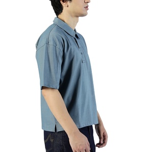 เสื้อโปโลผ้าฝ้ายพรีเมียมสำหรับผู้ชาย สวมใส่สบายๆ ในฤดูร้อน แขนสั้น แฟชั่นทันสมัย ผลิตโดย BS 2027 - Product Image 5