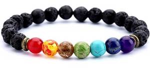 Trusted Manufacturer's Best Price <b>Chakras</b> <b>Bracelet</b> Reiki Healing Balancing Round Beads Eco-Friendly Gemstone Material - Product Image 5