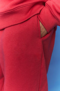 Conjunto Deportivo de Sudadera con Capucha y Pantalones de Chándal con Cuello Alto, Estilo Desgastado con Parches, Lavado Ácido, Fabricante al por Mayor, Personalizable - Product Image 2