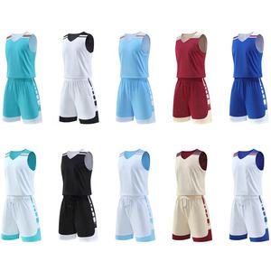 Maillots de basket-ball réversibles bon marché en gros avec des numéros uniforme de pratique de basket-ball Double face respirant - Product Image 2