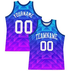 Ensemble de maillots de basket-ball au design entièrement sublimé pour les matchs d'entraînement Maille respirante à séchage rapide avec personnalisation de l'équipe - Product Image 1