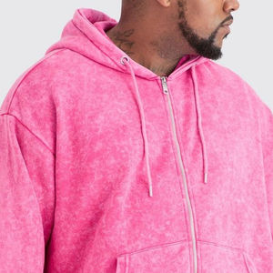 Ensembles de survêtements délavés à l'acide de haute qualité pour hommes, pantalons de survêtement en molleton, logo personnalisé, respirant, léger et écologique, OEM - Product Image 6