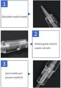 Agujas Desechables Esterilizadas para Tatuaje de Cejas Foryou Meditech, Capuchones 3R Princesses, Cartuchos de Agujas para Máquina de Maquillaje Permanente Facial - Product Image 4