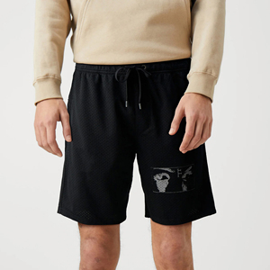 Short d'été à impression par sublimation Short en maille Short à taille élastique pour homme Fabriqué au Pakistan - Product Image 1