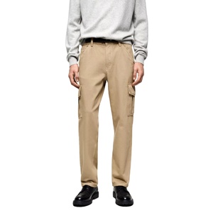 Straight-fit Casual Cargo <b>Jeans</b> 100% Cotton Corduroy Waterproof - Product Image 1