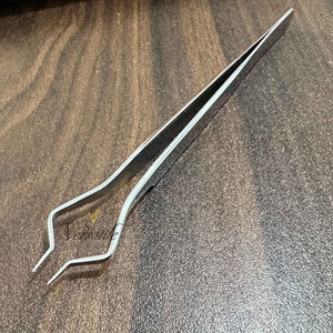 Pince à épiler professionnelle d'extension de cils en acier inoxydable durable 2024 nouveau Style pince à épiler d'isolation de cils Logo personnalisé - Product Image 3