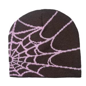 Bonnets en acrylique Y2k personnalisés sur toute la surface du logo Bonnet d'hiver en jacquard tricoté avec logo personnalisé Bonnet d'hiver réversible - Product Image 5