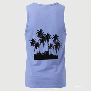 Camiseta sin Mangas para Hombre, de Moda, Suave, Cómoda, Tejida, Transpirable, de Algodón, para Verano, Playa, Vacaciones, Uso Casual - Product Image 2