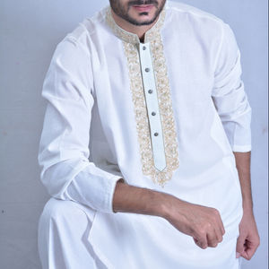 Colección Eid 2023 de Salwar Kameez Kurta Shalwar para Hombre, Diseños Bordados de Ropa India y Pakistaní - Product Image 1