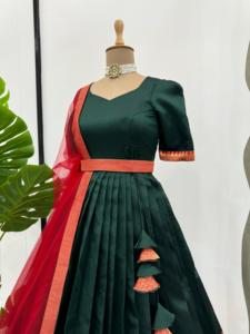 Beautiful Party Wear Designer Gown And Dupatta - Product Image 4