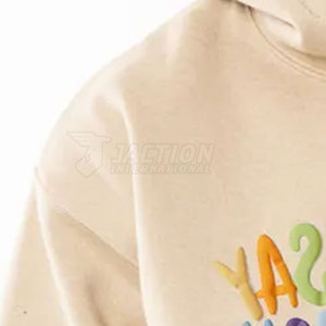 Último Estilo, Color Sólido, Logotipo Personalizado, Sudadera con Capucha para Hombre, 100% Algodón, Felpa, Impresión Puff, Transpirable, Venta al Por Mayor - Product Image 5