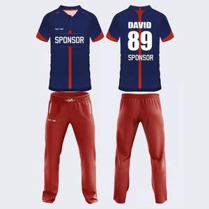 Customized Lightweight Polyester Cricket Training Jersey <b>Trousers</b> Full Sublimation Print Breathable Uniform for Team Club - Product Image 3