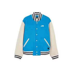 Premium Quality Customized Logo <b>Heat</b>-Transfer Printed Front Stand Collar Men's Winter Letterman <b>Jacket</b> Polyester/Cotton Casual - Product Image 1
