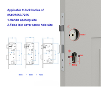 Cerradura Electrónica Digital para Puerta de Dormitorio - Aplicación Tuya, Modelos 8445/8550/7255, Multi-Access