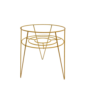 Hierro Metal decorativo nuevo diseño elegante forma redonda maceta soporte mate Color Negro estilo clásico hecho a mano personalizado - Product Image 4