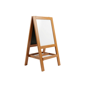 กระดานวาดภาพสำหรับเด็กแบบสองด้าน กรอบไม้ กระดานไวท์บอร์ด กระดานดำ สำหรับใช้ในโรงเรียนและที่บ้าน - Product Image 1