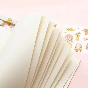 Muestra gratis de alta calidad de papel de liberación de doble cara personalizado A5 Impresión de libro de pegatinas de anime coreano para planificador