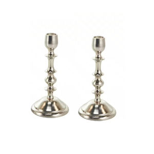 Bougeoir en laiton massif au design élégant, style vintage, bougeoir décoratif en métal pour la décoration de la maison, de la table de mariage, finition dorée - Product Image 3