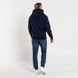 เสื้อฮู้ดผู้ชายผ้าฟลีซแบบสวมหัวมีฮู้ดปักโลโก้ - Product Image 4