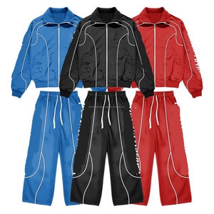 Customized Sportswear Set <b>Lightweight</b> Nylon <b>Jacket</b> and Pants Set Zippered Windproof Casual <b>Running</b> Windbreaker <b>Jacket</b> Outerwear - Product Image 1