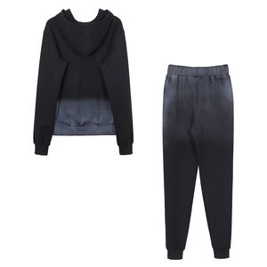 Conjunto de chándal unisex de dos piezas con diamantes de imitación personalizados, conjuntos de Sudadera con capucha de diamantes de imitación completos personalizados, chándales de ropa - Product Image 2