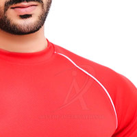 T-shirts de sport pour hommes en coton tricoté 100% durable, respirants, confortables, couleur unie, vêtements de fitness fabriqués au Pakistan