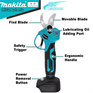 Sécateur sans fil <span class=keywords><strong>Makita</strong></span> DUP180 18V LXT, capacité de coupe de 30 mm, poids léger de 0,68 kg, 8000 coupes par charge - Product Image 3