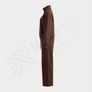 Fournisseur en gros de survêtements de sport, ensemble personnalisé avec logo, demi-zip, streetwear, vêtements de sport respirants, costume uni, vêtements de sport pour la salle de sport - Product Image 3
