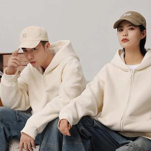 Hot 500 GSM Thick Cotton <b>Sherpa</b> Hip Hop Streetwear Hoodie Heavy Weight New Solid Autumn Winter Casual Custom Unisex <b>Hoodies</b> - Product Image 4