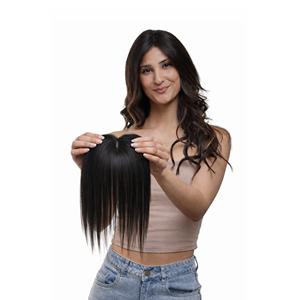 ท็อปเปอร์ผมลูกไม้ Pixie 4x3  ต่อผมแท้ 100% - Product Image 1