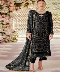 Elegant Linen Eidsalwar Suit Kameez Set Winter Abaya Classic Jibab Dubai Islamic Clothing - Product Image 5