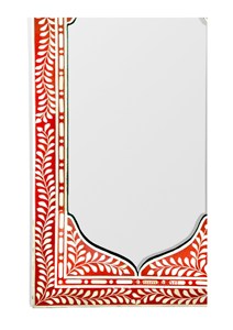 Bordure d'incrustation d'os de cadre de miroir mural de forme rectangulaire moderne faite à la main pour un usage domestique décoratif par le fournisseur et le fabricant indiens - Product Image 4