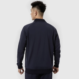Veste à fermeture éclair à col montant de style formel pour hommes avec service OEM disponible - Product Image 2