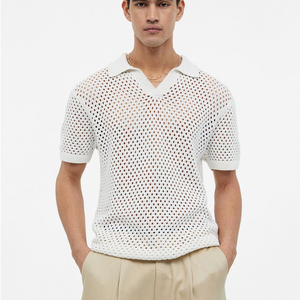 Camisetas Polo de golf para hombre de algodón 100% con logotipo bordado, camisetas lisas de manga corta de verano largo, precio suministrado por ODM - Product Image 2