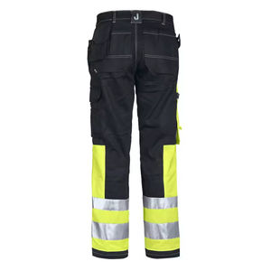 Pantalons de travail de sécurité réfléchissants de haute qualité en gros, certifiés CE, coupe-vent, en coton, réflecteur, cargo, haute visibilité, fabriqués au Pakistan - Product Image 6
