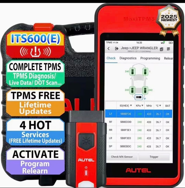 Autel MaxiTPMS ITS600 E Car OBD2 Scanner TS 900 Vehicle ITS600E PRO Universal TPMS Sensor Programming Altar Diagnostic Tools